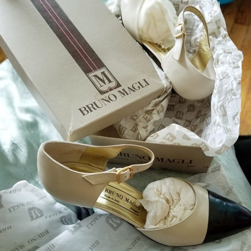 BRUNO MAGLI Strappy HEELS *In Box* - Taupe-cream - Picture 3 of 8